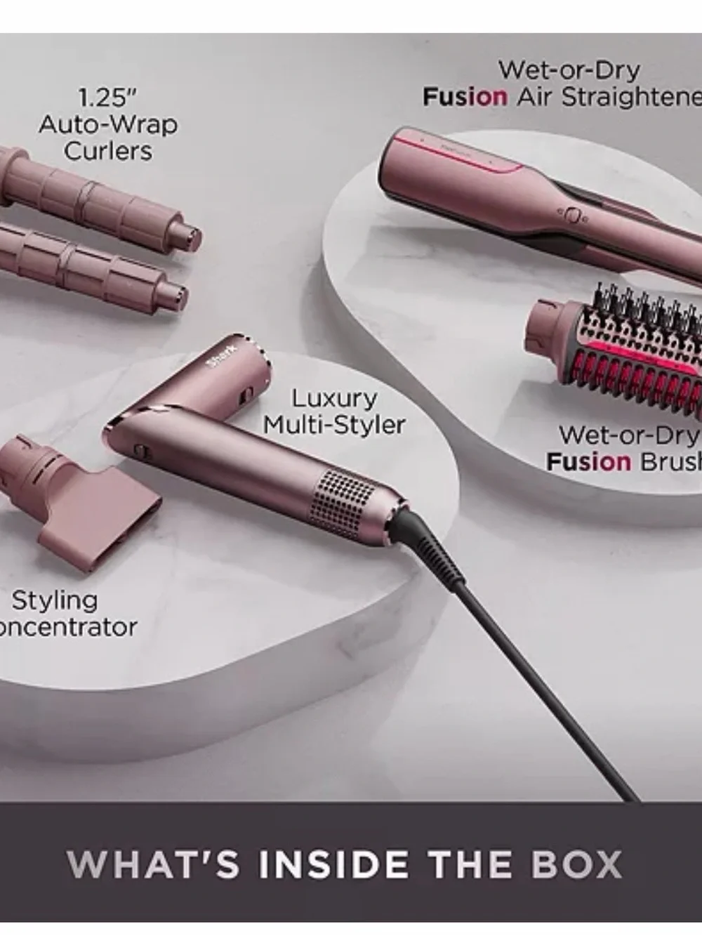 Luxury Multi-Styler Hair Tool - Rose Pink
